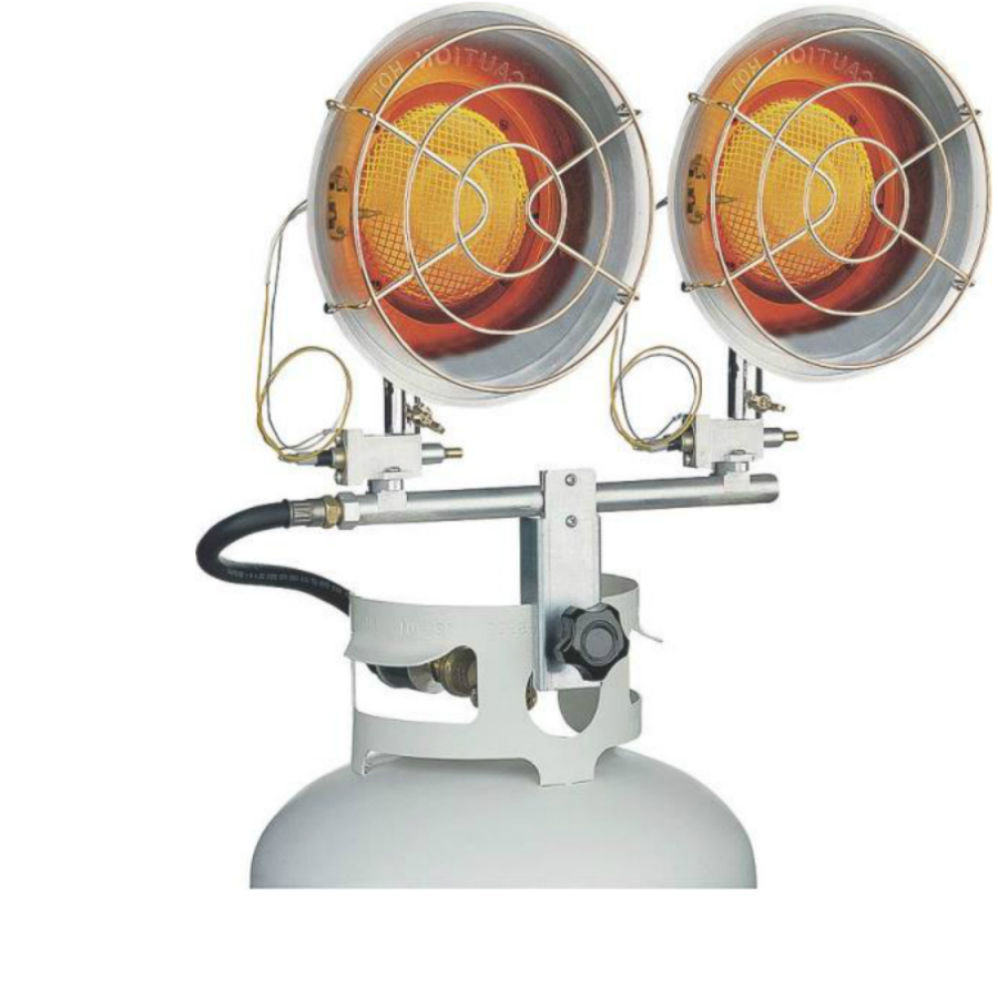 Dura Heat TT30CDGP Double Burner Tank Top Heater, 30,000 BTU's