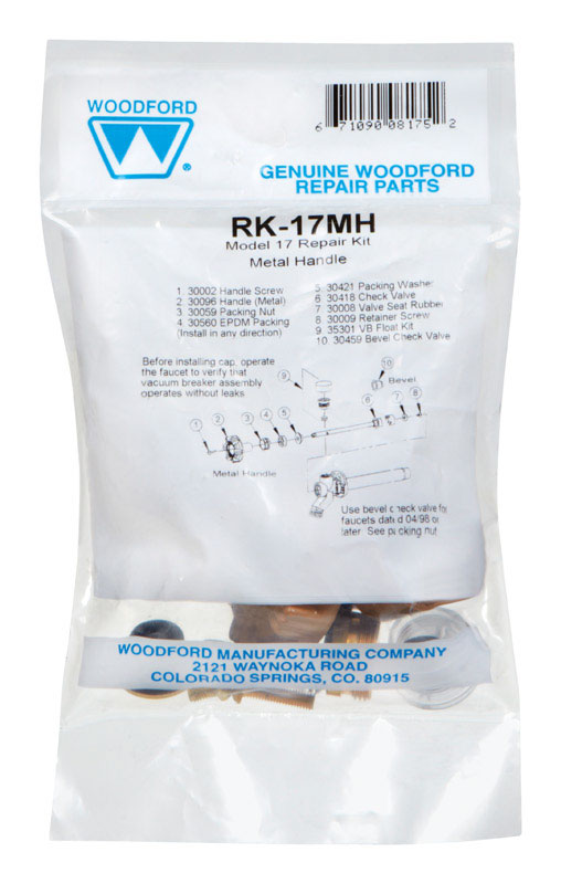 WOODFORD RK17MH Repair Kit, Model 17